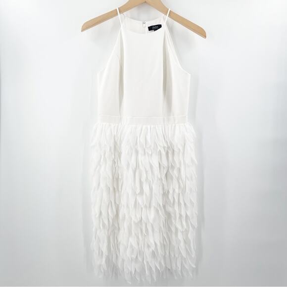 NEW AIDAN BY AIDEN MATTOX Dress Size 2 Tiered Halter Bridal Wedding Bride NWOT - Picture 4 of 16